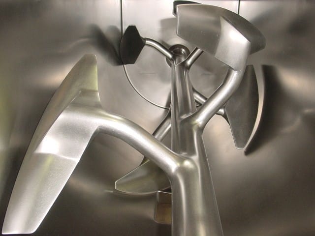 Example of single-piece blender paddle for food mixers