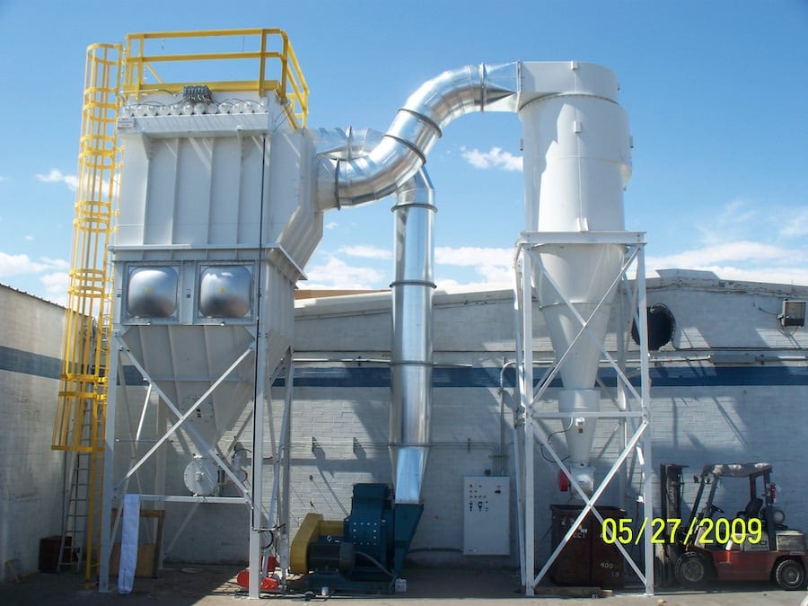 Dust collection system designed and integrated
