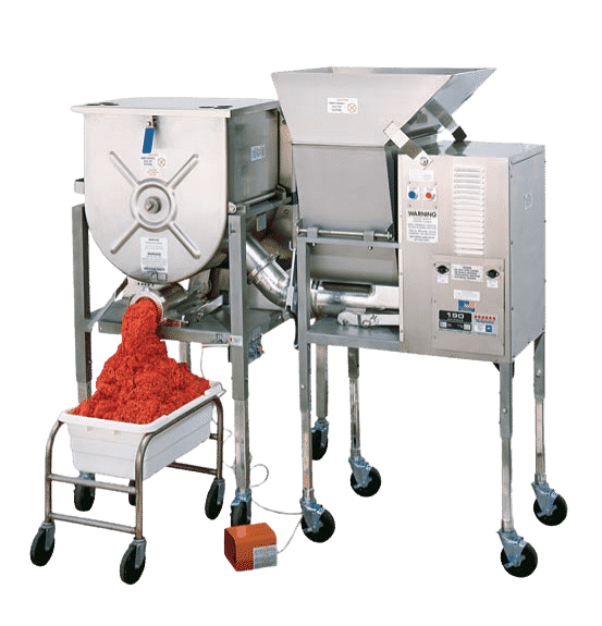 Grinder with mixer/grinder attached