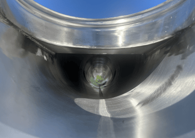 Inside A Used Vibratory Conveyor From Dairy Application