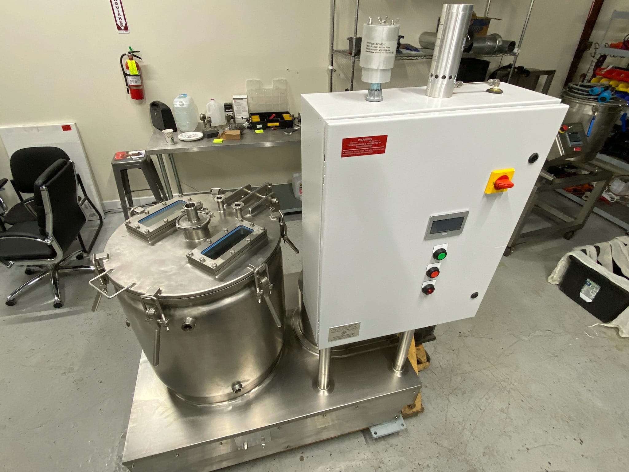 Used Extraction Centrifuge with control panel