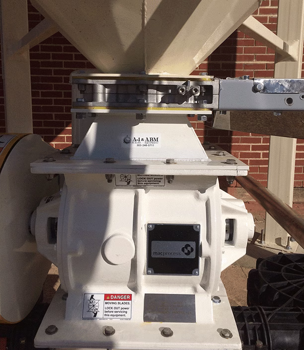 Rotary Valve Installed Under Silo