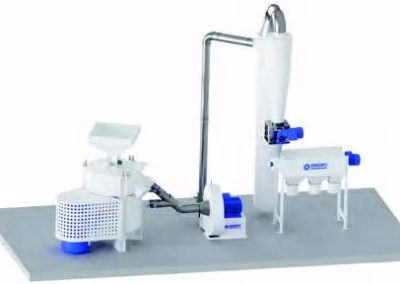 Milling and dust collection system for bakeries