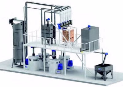 Milling, sifting, and dust collection System for large millers
