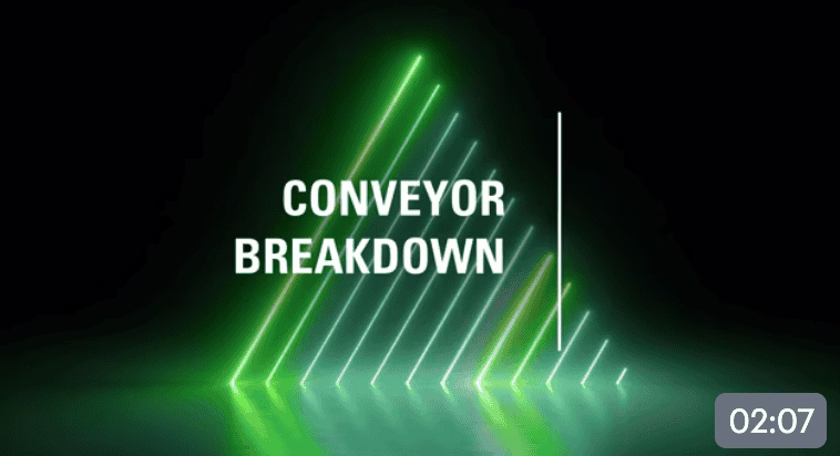 Title screen for breaking down eagle x-ray conveyors