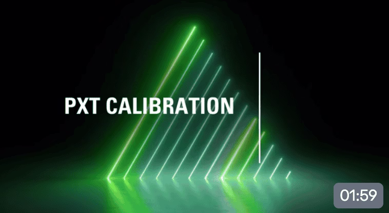 Title screen for calibration of eagle x-rays pxt machines