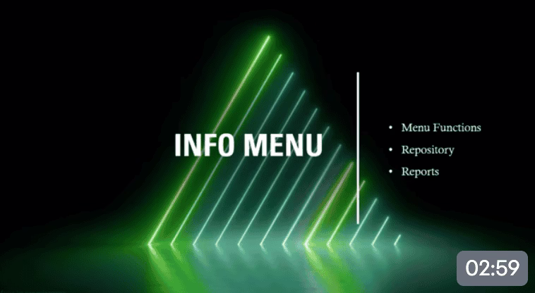 Title screen for eagle x-ray info menu tutorial