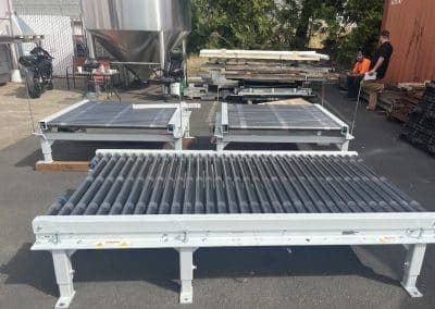Used wulftec roller conveyors for sale layed out
