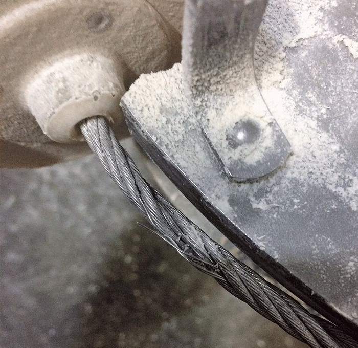 Cable convoyer repair example